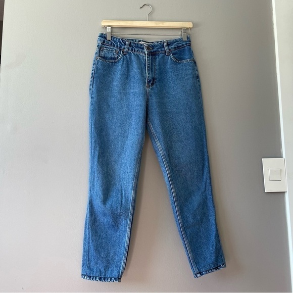 [30] Vintage MOM Jeans High Rise Boyfriend Straight Leg Denim Jeans Women’s - Picture 3 of 14